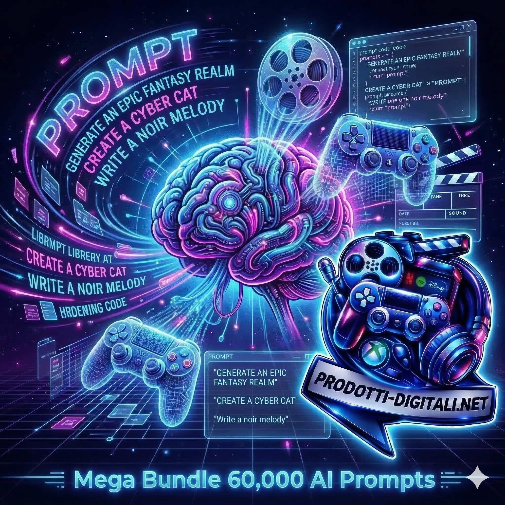 Mega Bundle 60,000 AI Prompts