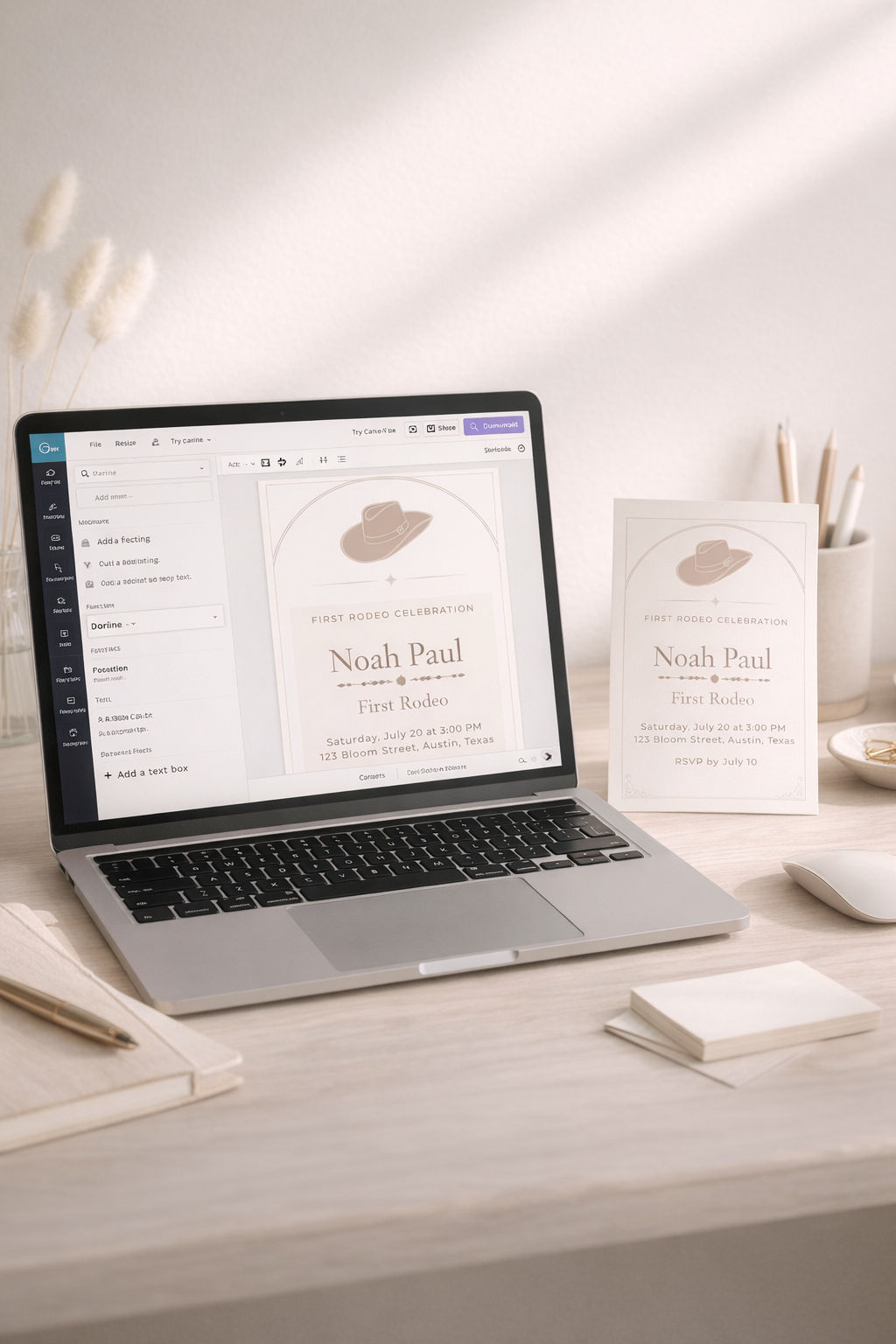 First Rodeo Theme - Canva Edit